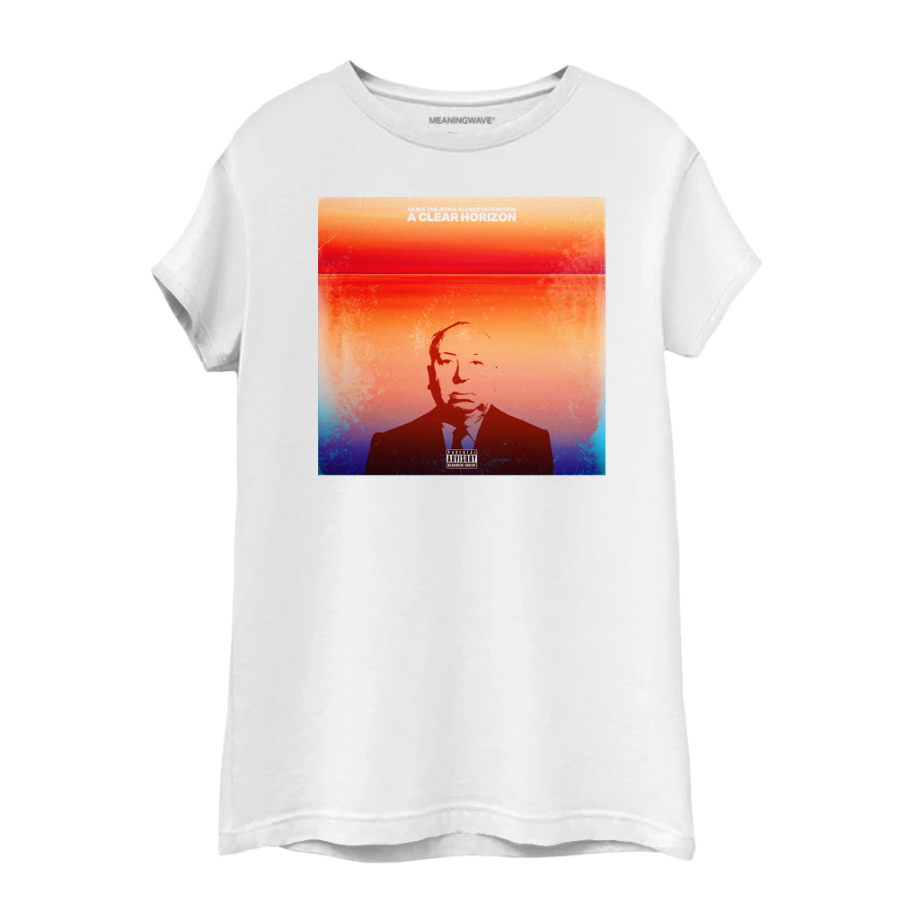 A CLEAR HORIZON ft. Alfred Hitchcock Women's Cotton T-Shirt