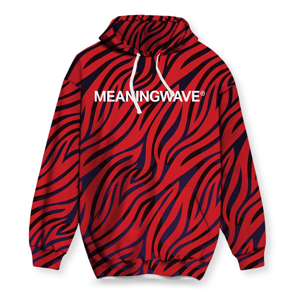 Meaningwave Rick James Neon Zebra Hoodie